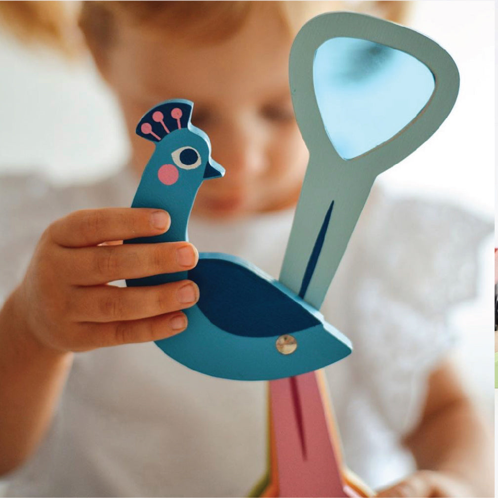 Rainbow Peacock Sensory STEM Toy For Ages 18 Months +