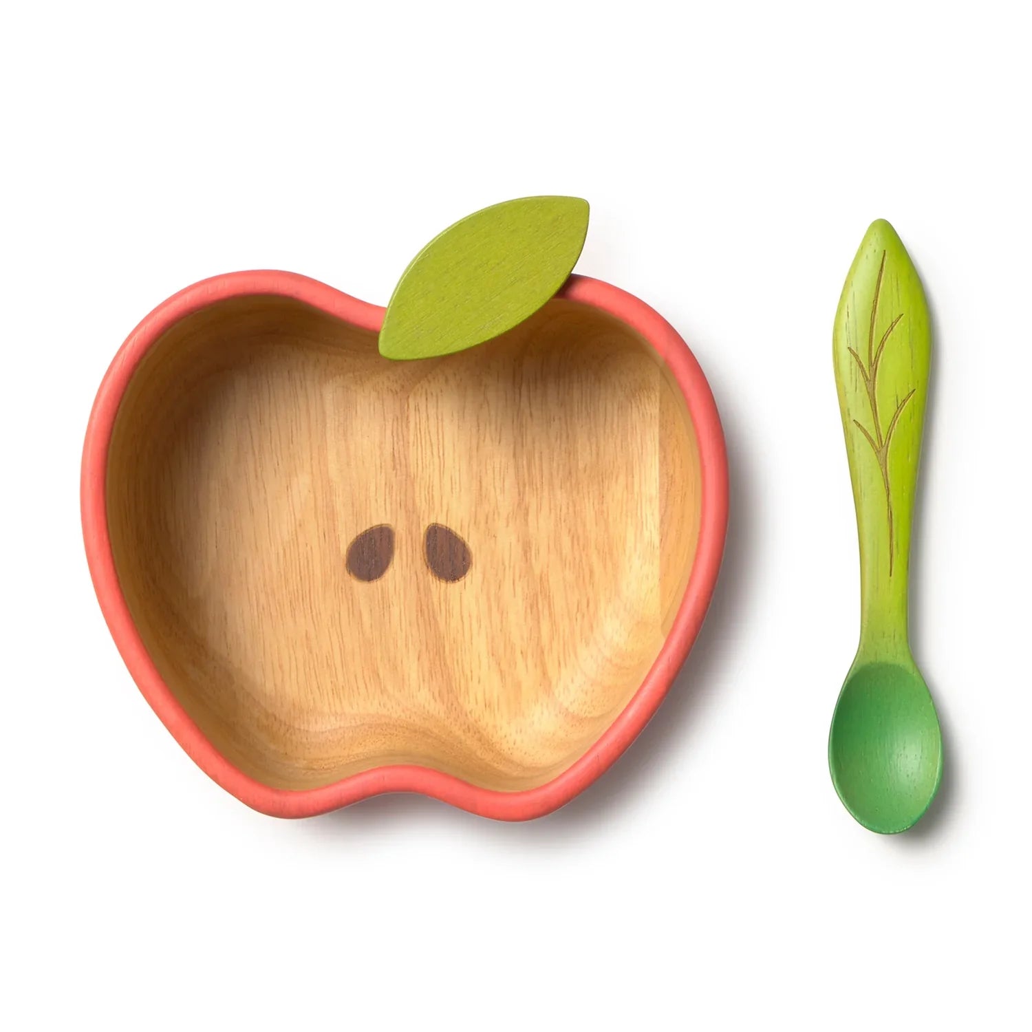  Wooden Baby Bowl & Spoon Set | Eco Weaning Tableware – Mucky Wolf