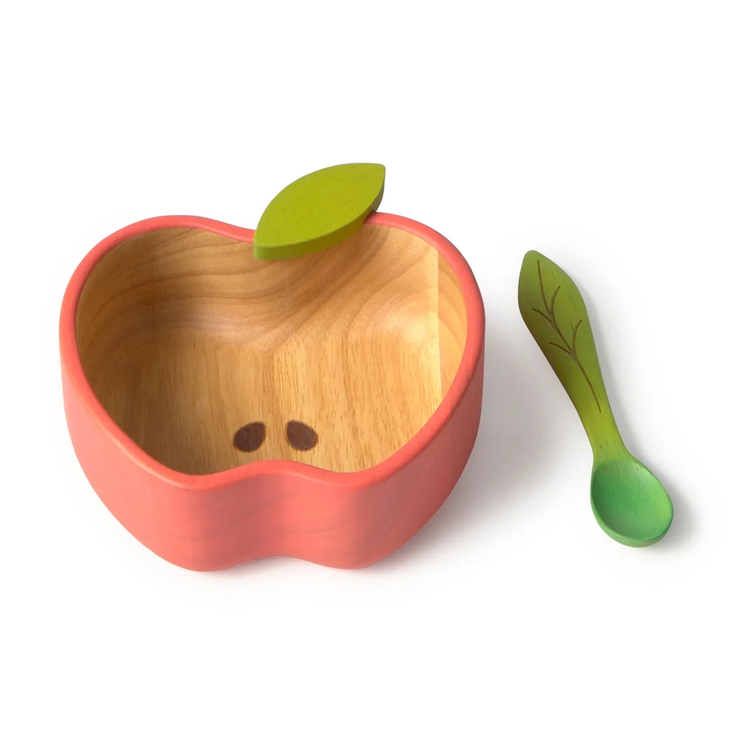  Wooden Baby Bowl & Spoon Set | Eco Weaning Tableware – Mucky Wolf