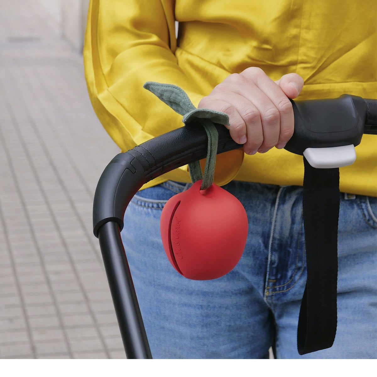 Natural Rubber Dummy Carry Case | Pepa the Apple | Oli & Carol