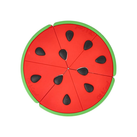 Natural Rubber Baby Puzzle & Teether – Oli & Carol Watermelon | Mucky Wolf