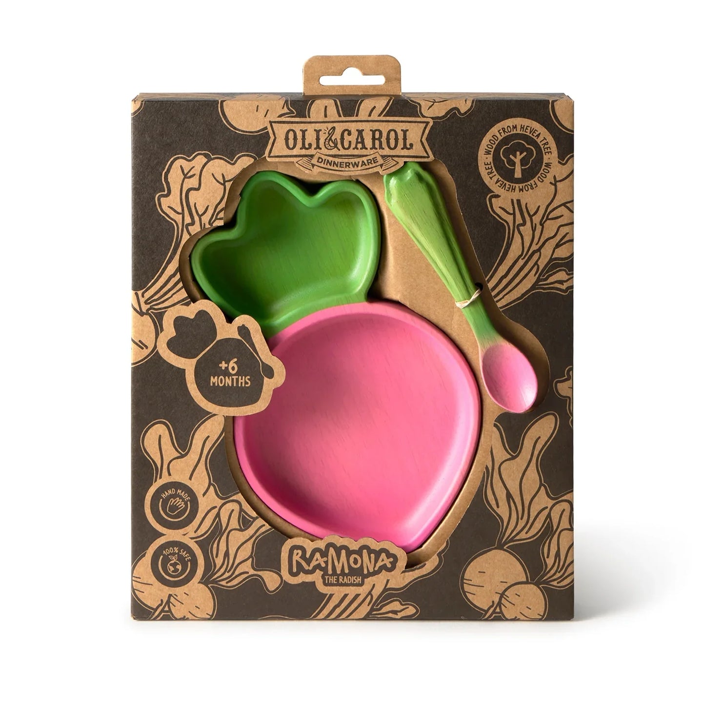 Wooden Baby Plate & Spoon Set | Eco Weaning Tableware – Mucky Wolf