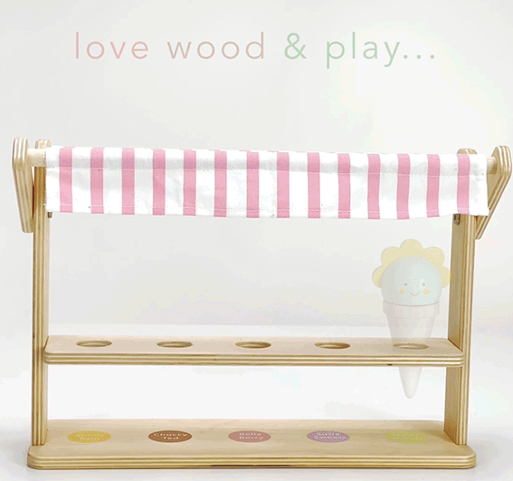 Wooden Ice Cream Play Set