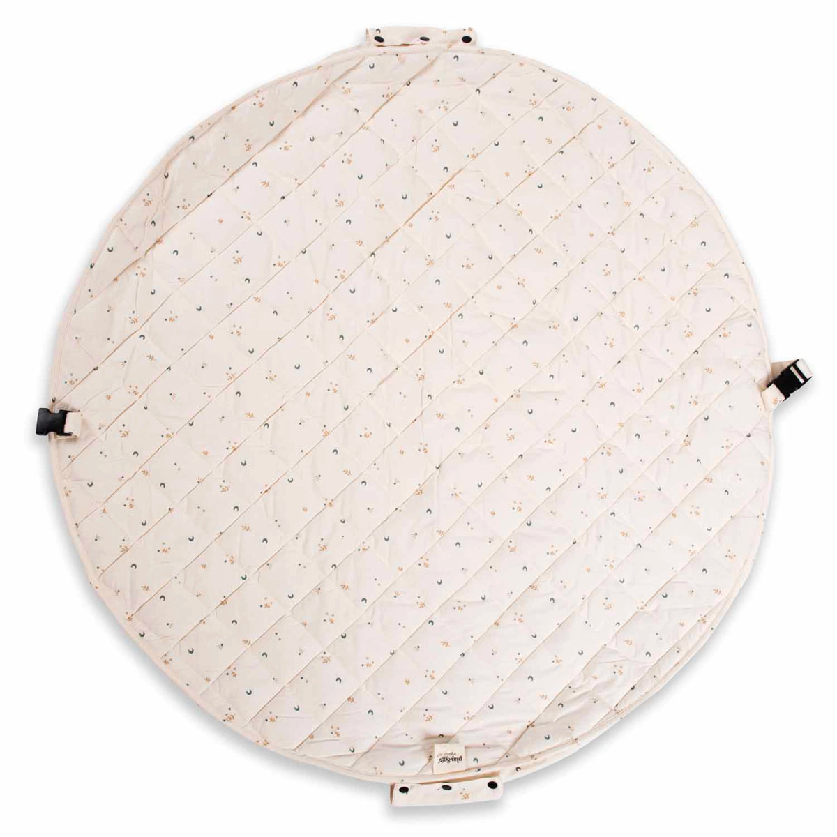 Moon Print Soft Circle Organic Baby Playmat & Storage Bag - Noomad by Play & Go