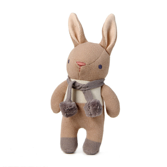 Baby Bunny Rattle Toy | ThreadBear Organic Knitted Rattle
