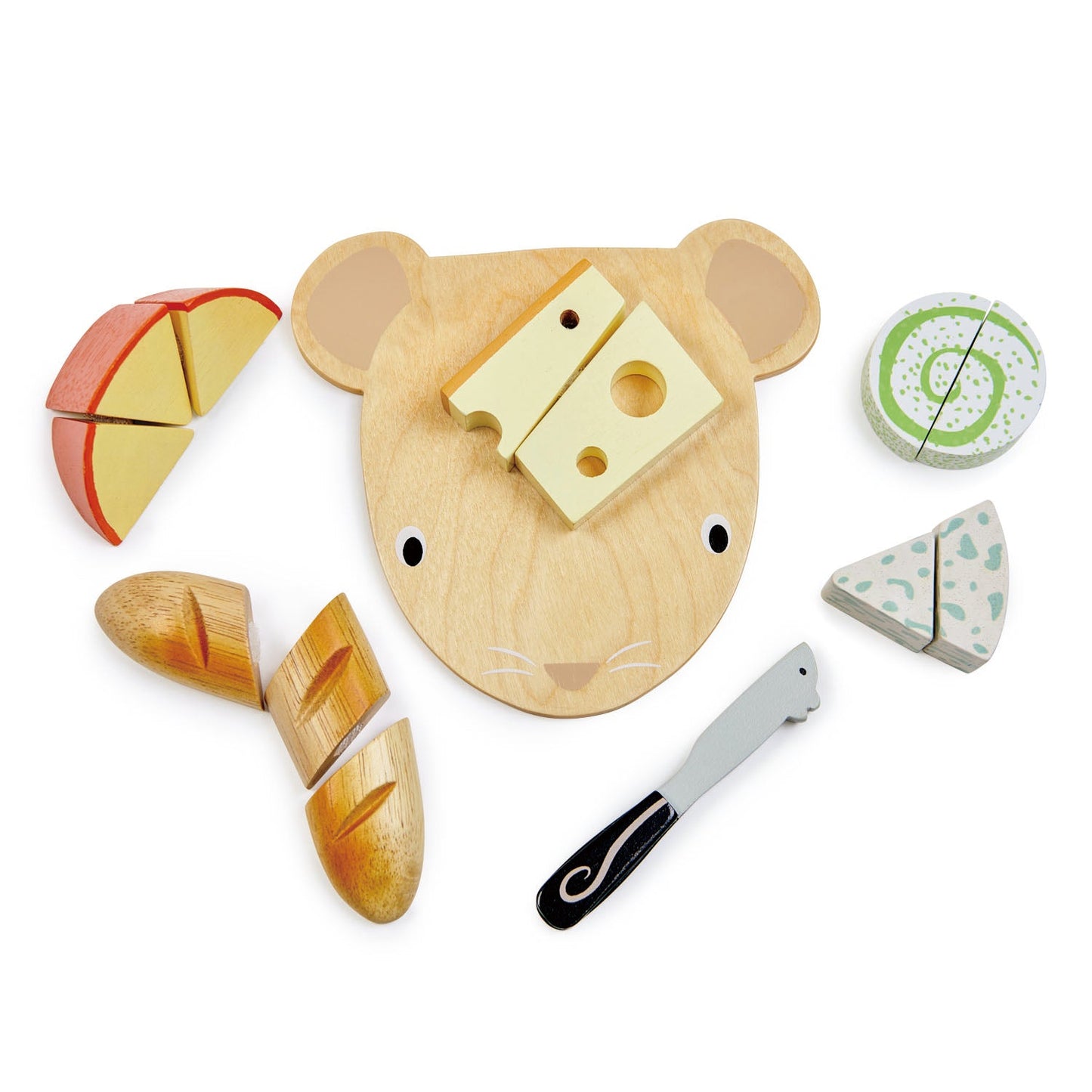 Wooden Play Cheese Chopping Board - Ages 3+ 