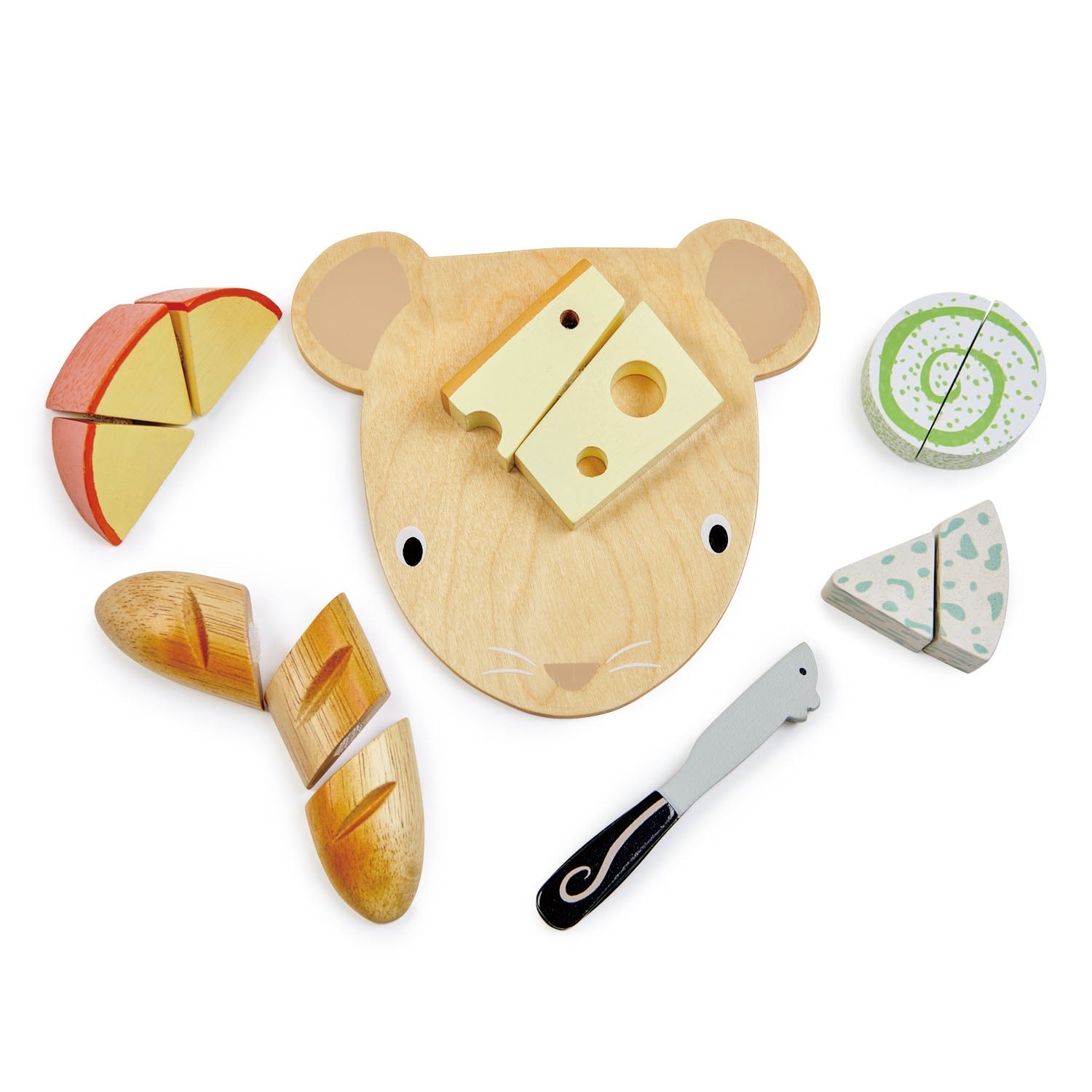 Wooden Play Cheese Chopping Board - Ages 3+ 