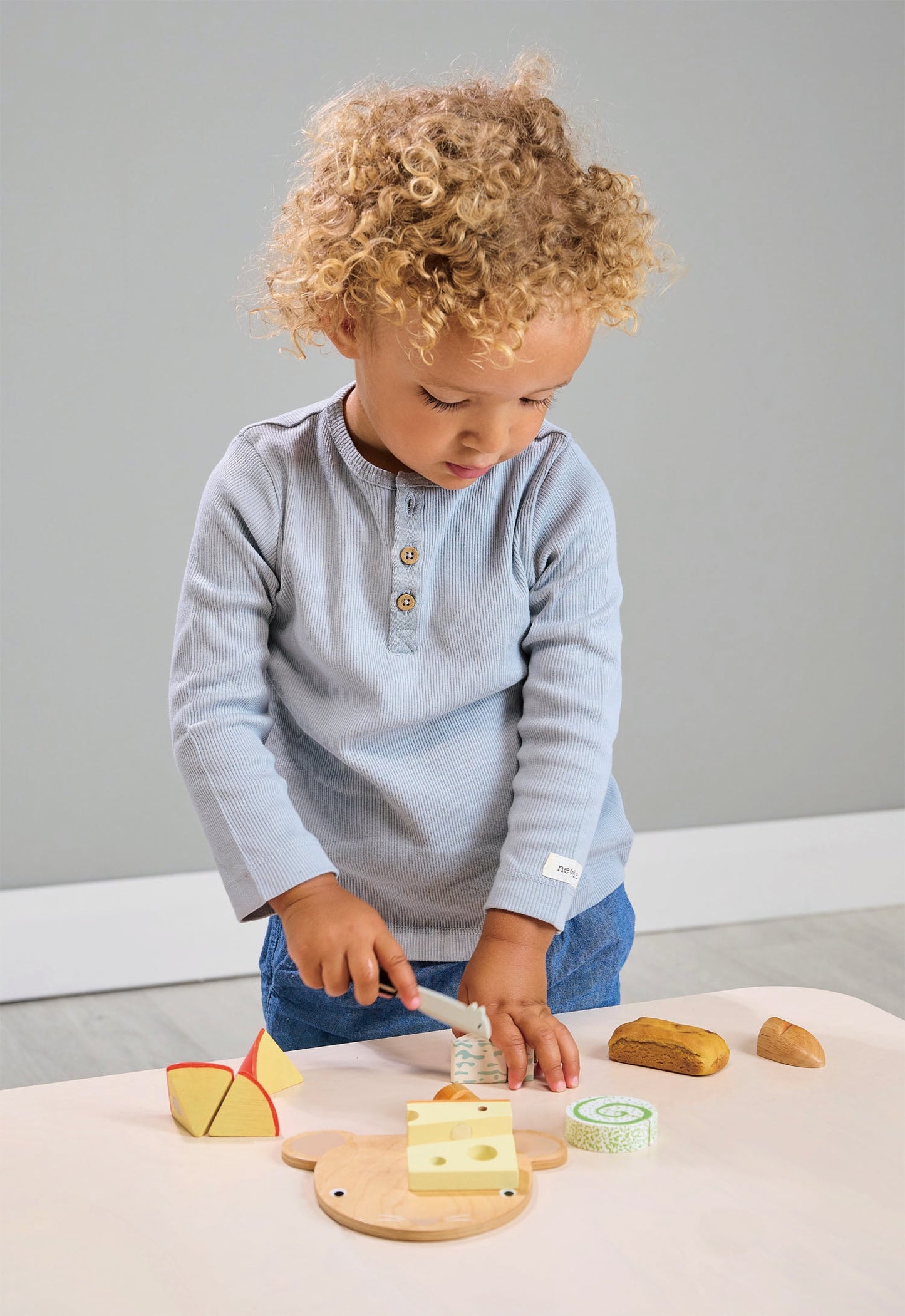 Wooden Play Cheese Chopping Board - Ages 3+ 