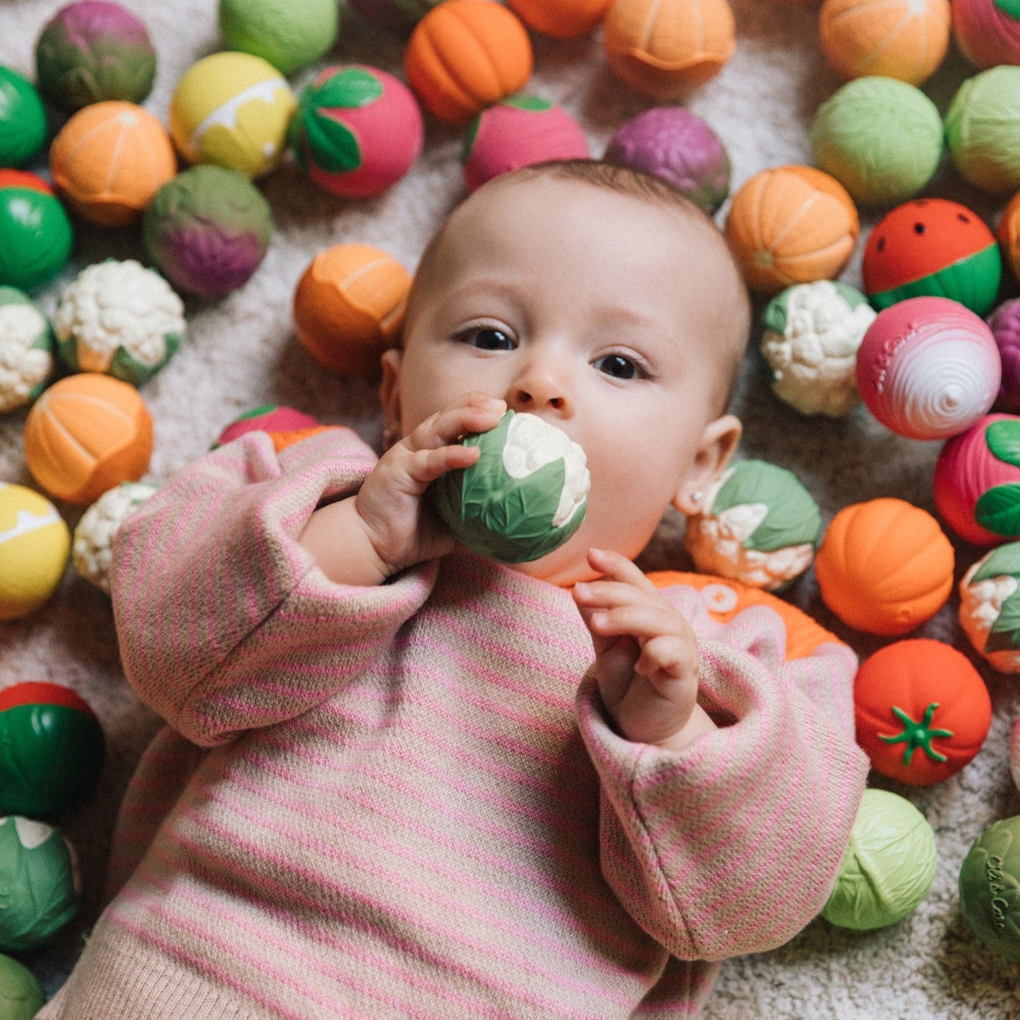 Baby Sensory Ball Play Set - Veggie Soup Theme