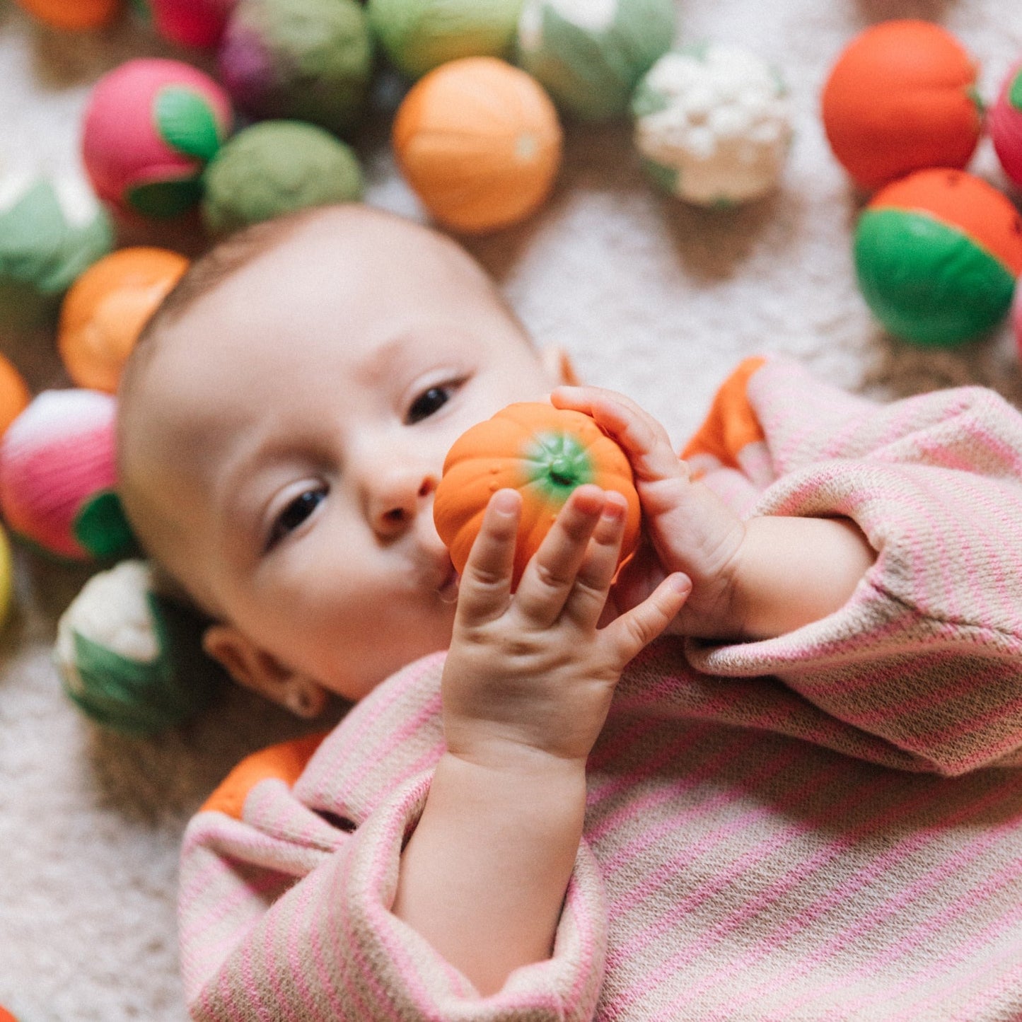 Baby Sensory Ball Play Set - Veggie Soup Theme