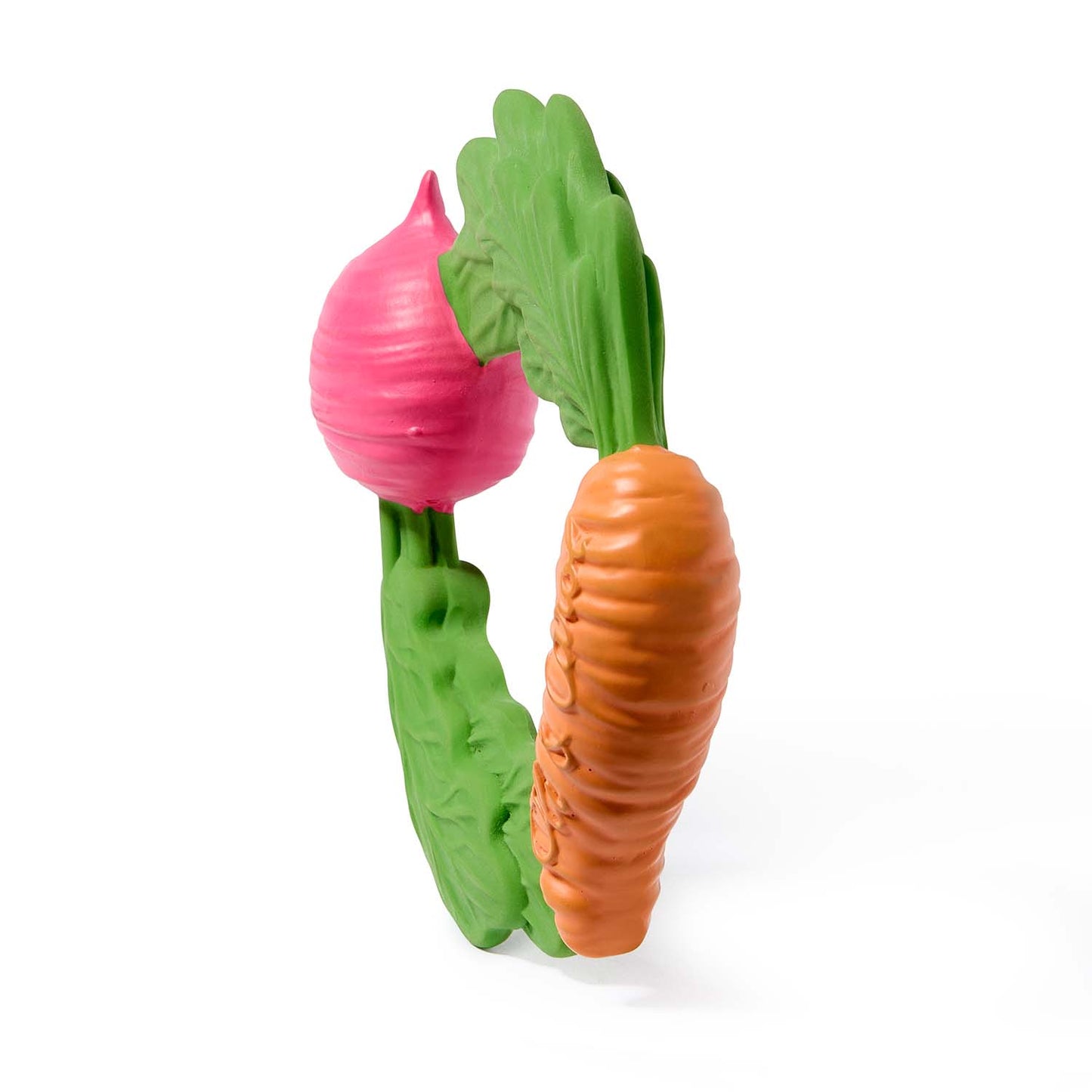 Natural Rubber Baby Teething Ring | Veggie Teether – Mucky Wolf