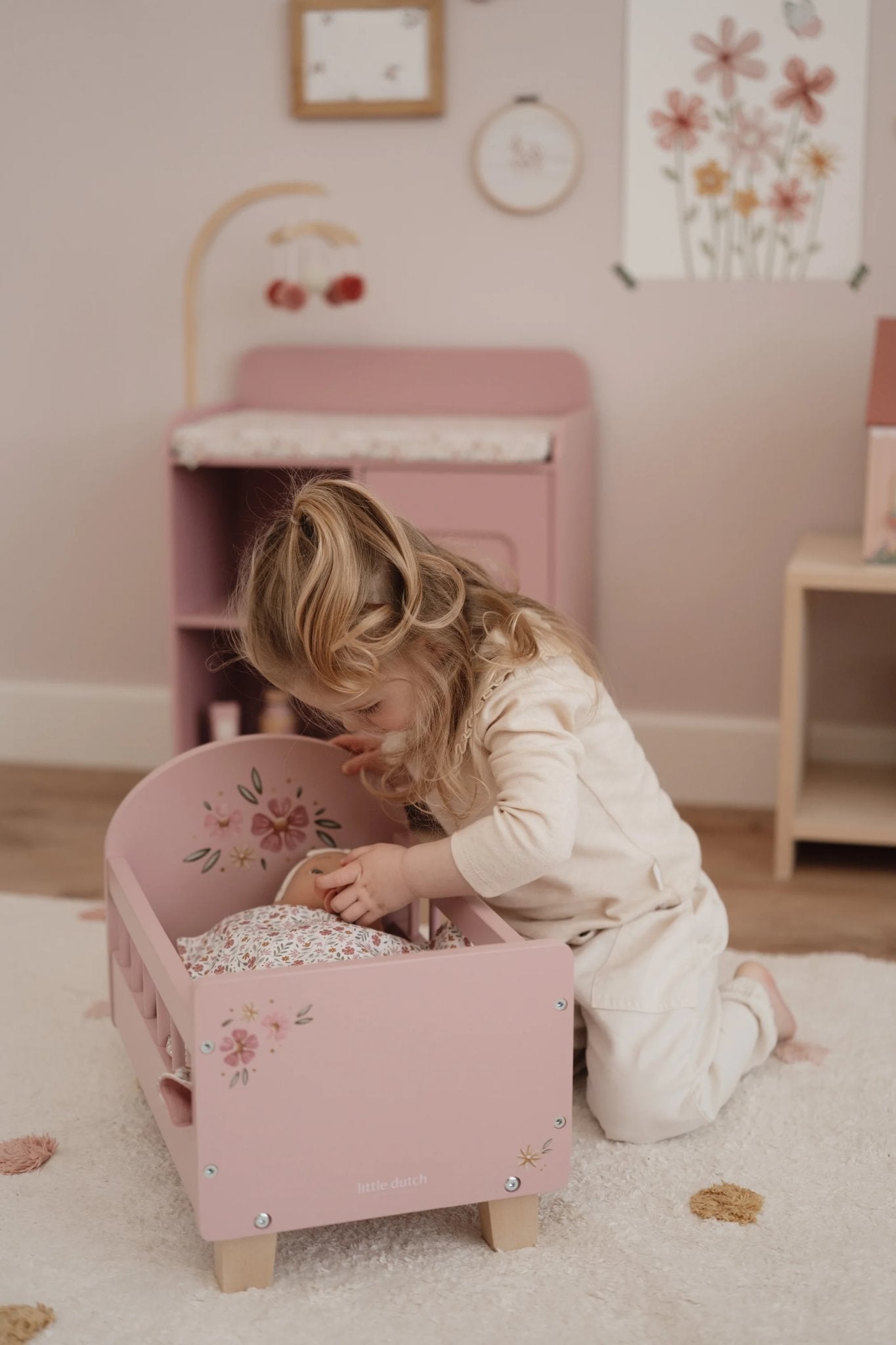 Little Dutch Wooden Doll Bed