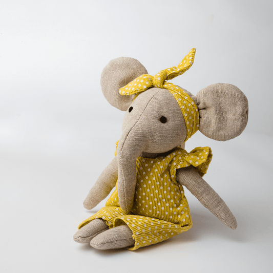 Lola the Dainty Elephant Cotton Soft Toy
