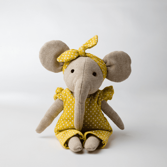 Lola the Dainty Elephant Cotton Soft Toy